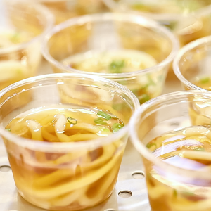 우동용 맥분 적용 제품 시식품