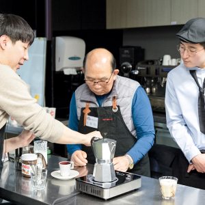 파스쿠찌의 행복한 바리스타 아카데미 수업 현장