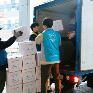 SPC그룹 임직원 물품 기증 캠페인 현장