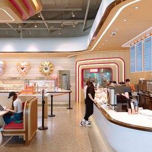 던킨 라이브 강남점 내부