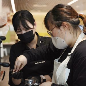 지난 23일 행복모아에서 진행된 바리스타 특강 현장