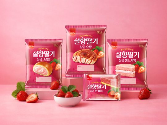 삼립, 새콤달콤 설향딸기 디저트로 겨울 입맛 잡는다