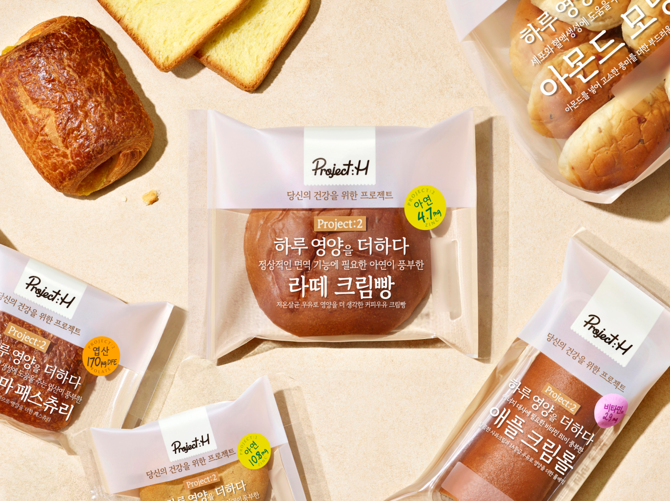 SPC삼립 프로젝트:H, 영양소 더한 제품 5종